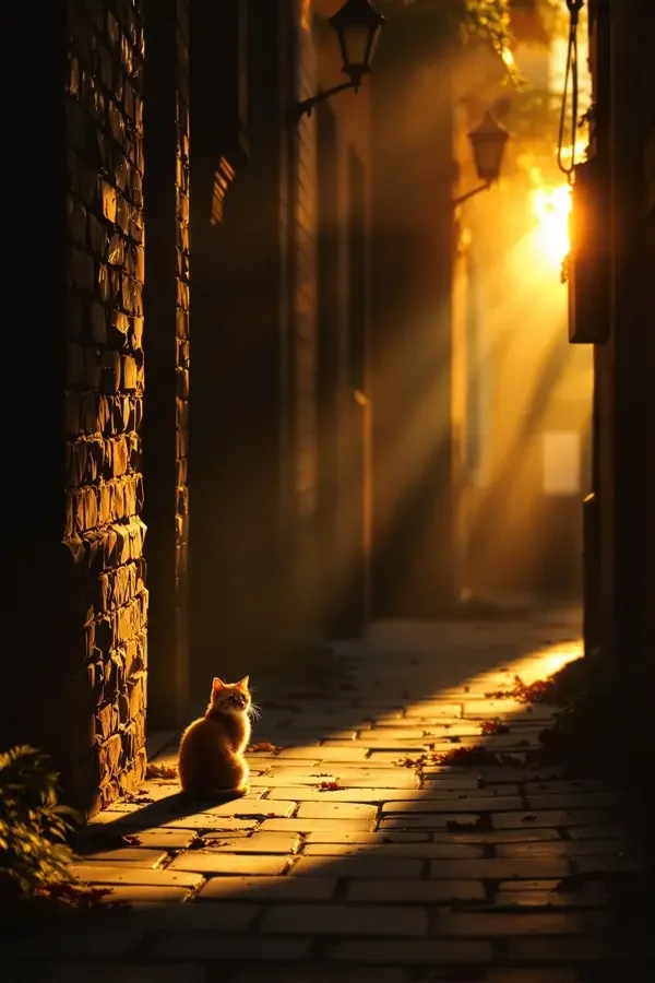 街角的猫高清海报