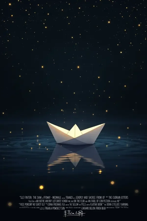 纸船高清海报